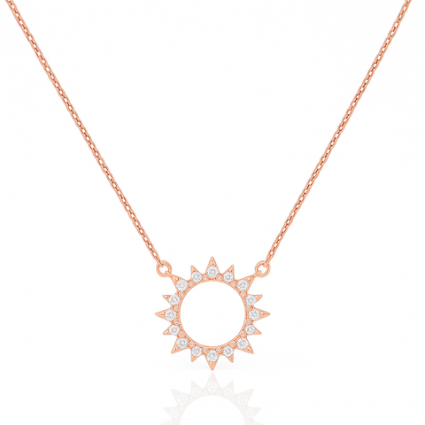 Hollow Out Sun Neckalce