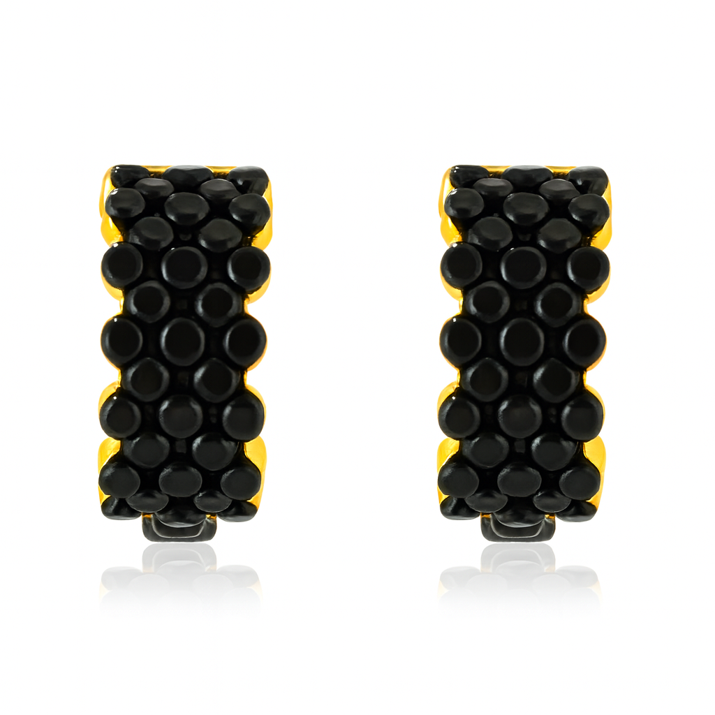 Bubble Huggie Hoops
