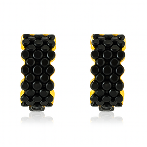 Bubble Huggie Hoops