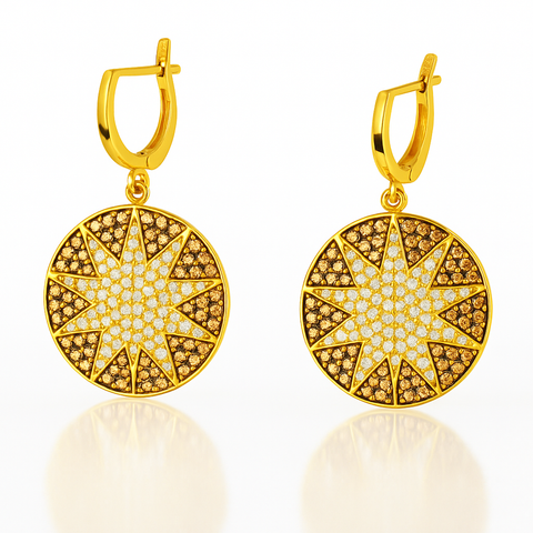 Mini Sun Earrings
