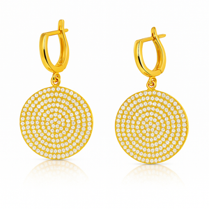 Full Moon Curved Earrings