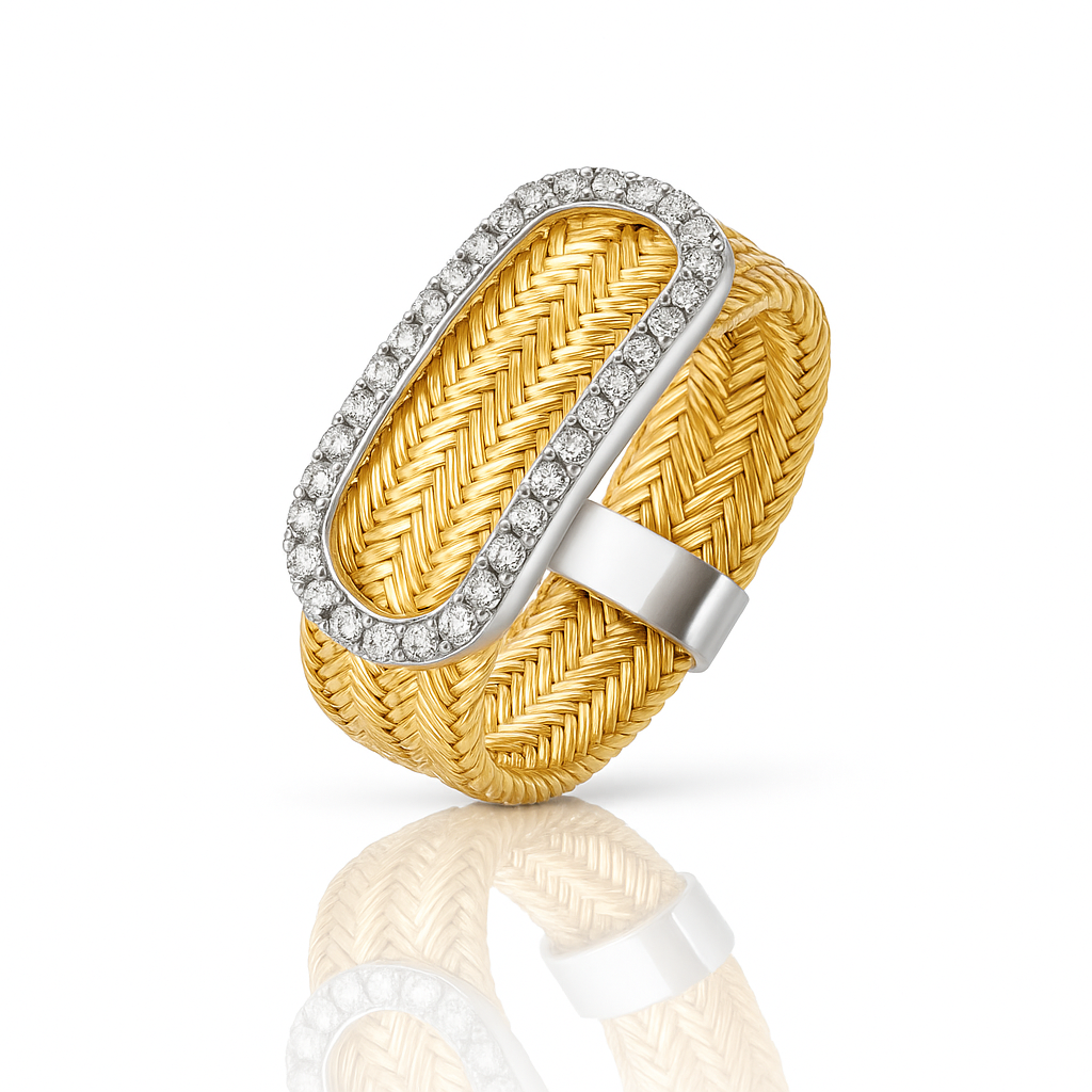 Paperclip Woven Ring