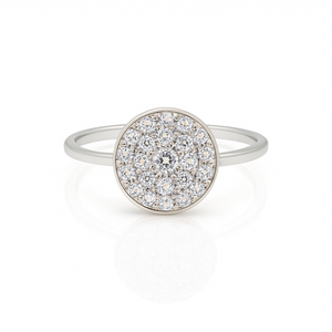Silver Medallion Ring