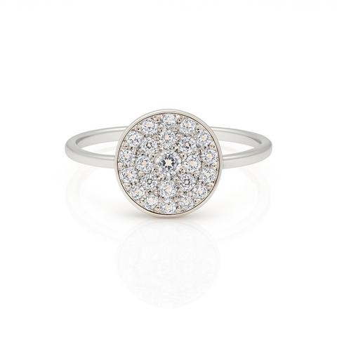 Silver Medallion Ring