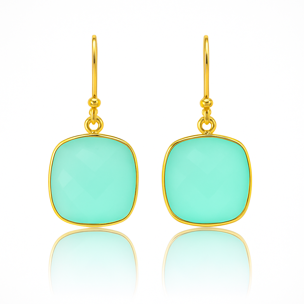 Chalcedony Drop Earrings