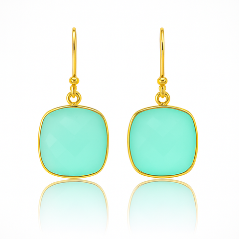 Chalcedony Drop Earrings