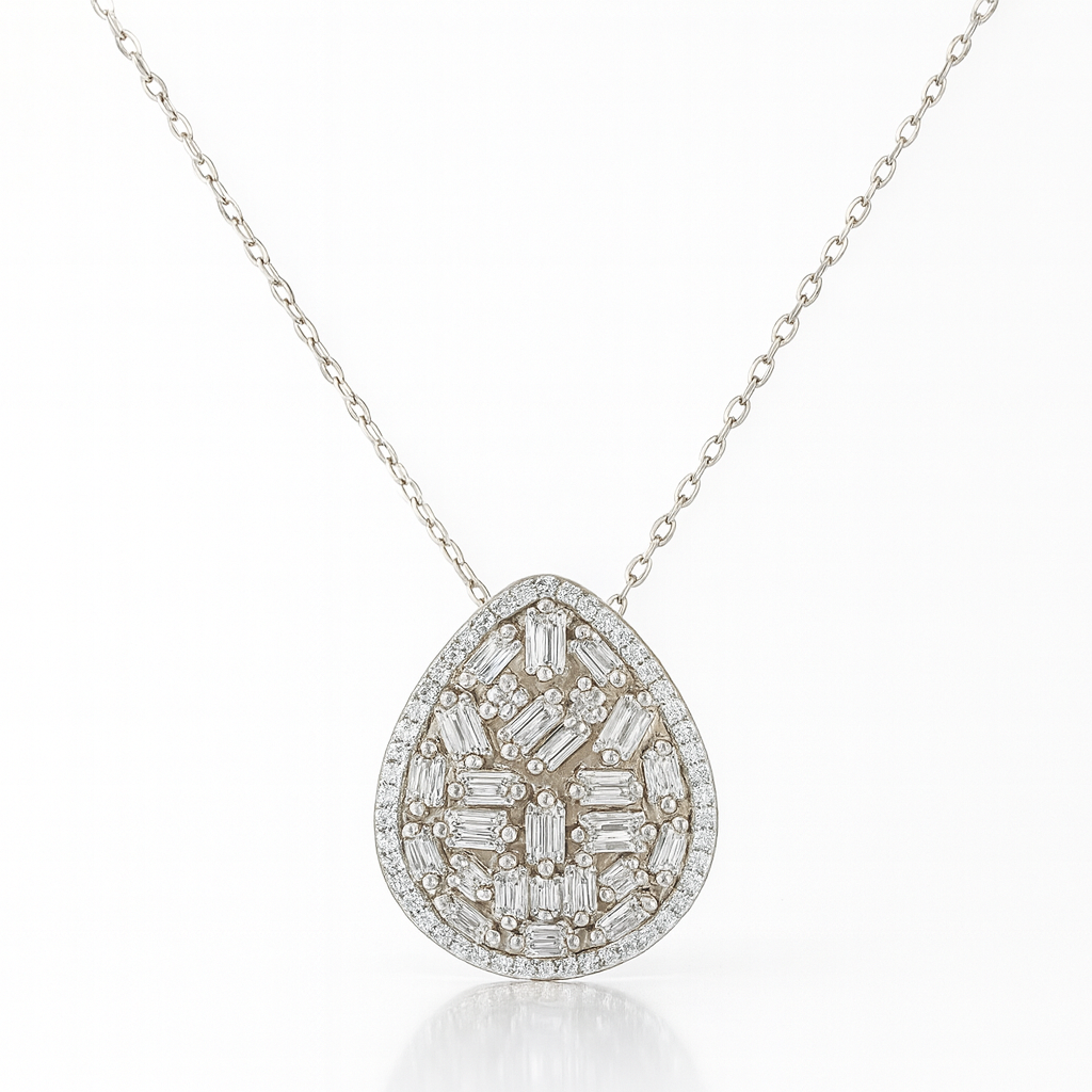 Teardrop Cluster Necklace