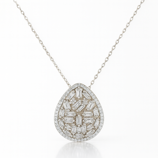 Teardrop Cluster Necklace
