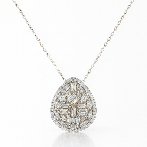 Teardrop Cluster Necklace
