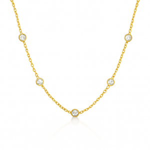 Gold Diamond by the Yard Necklace