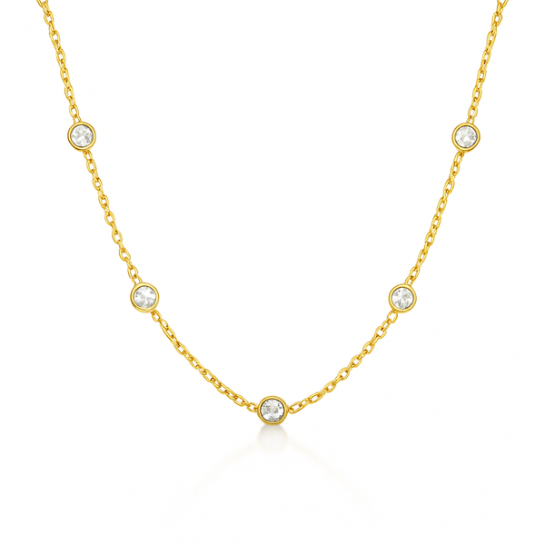 Gold Diamond by the Yard Necklace
