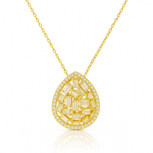Teardrop Cluster Necklace