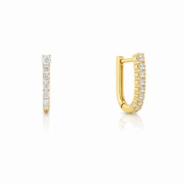 U-Shape Huggies Earrings