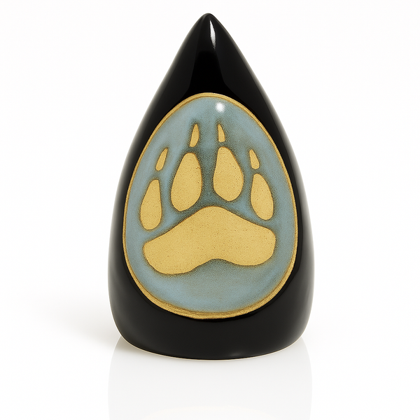 Wolf Paw Cone Clay Rattle