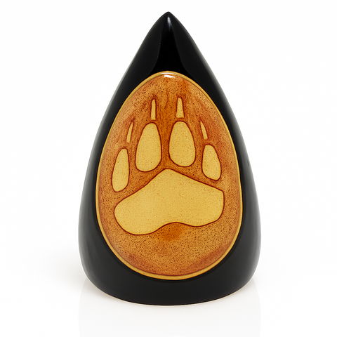 Wolf Paw Cone Clay Rattle