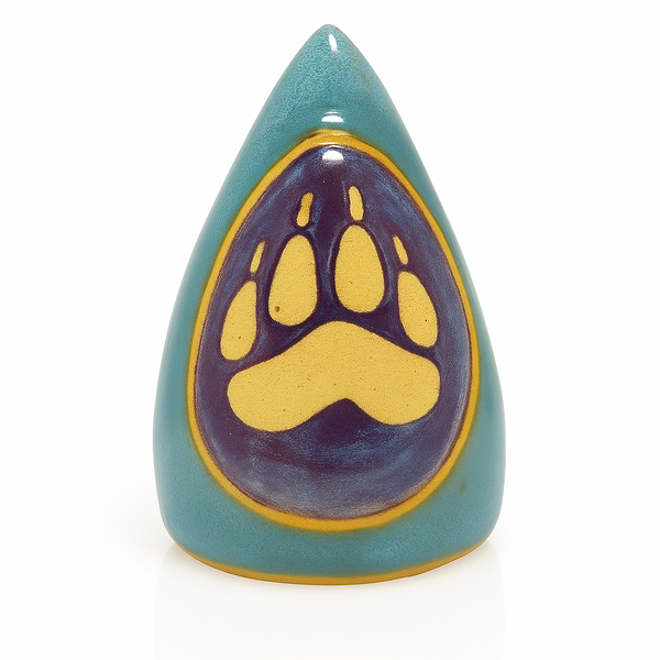 Wolf Paw Cone Clay Rattle