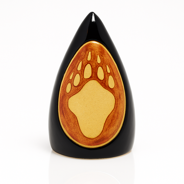 Bear Paw Cone Clay Rattle