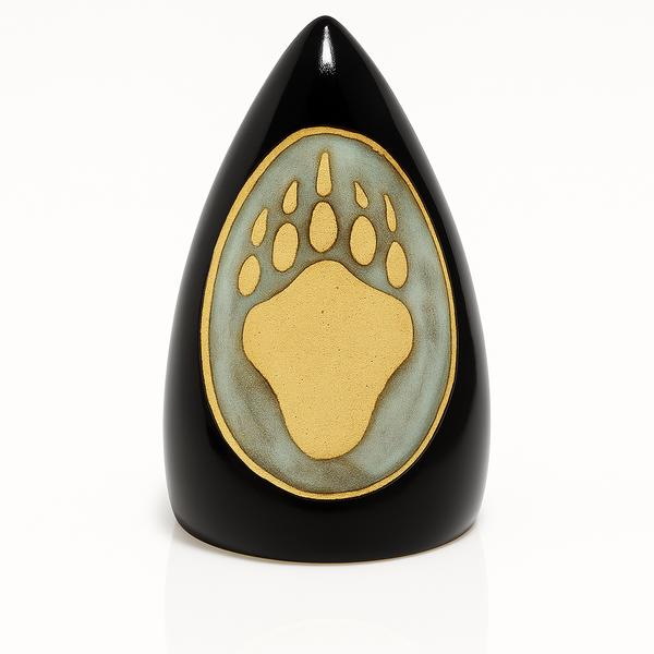 Bear Paw Cone Clay Rattle