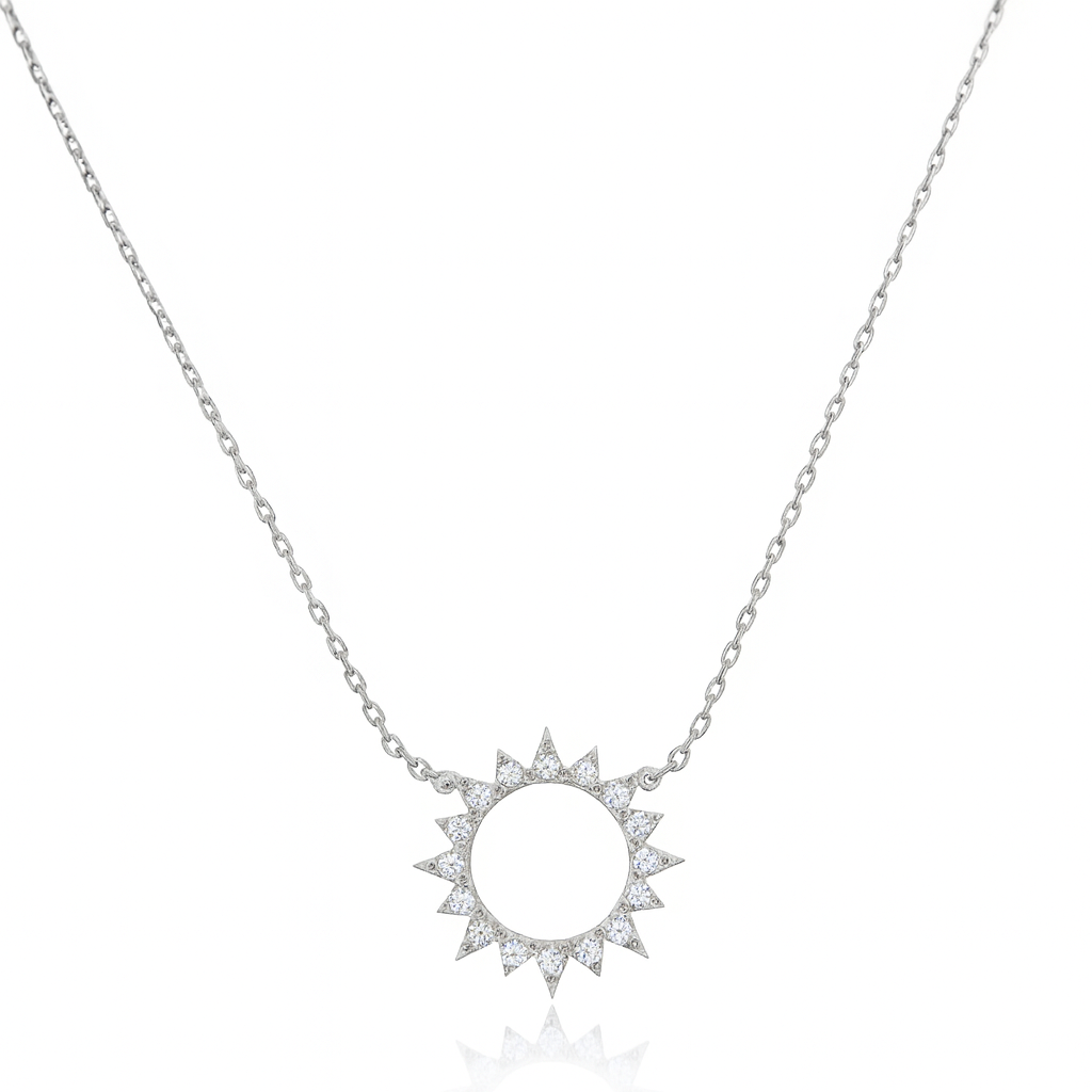 Hollow Out Sun Necklace