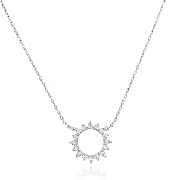Hollow Out Sun Necklace