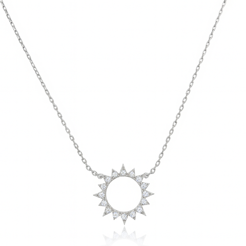 Hollow Out Sun Necklace