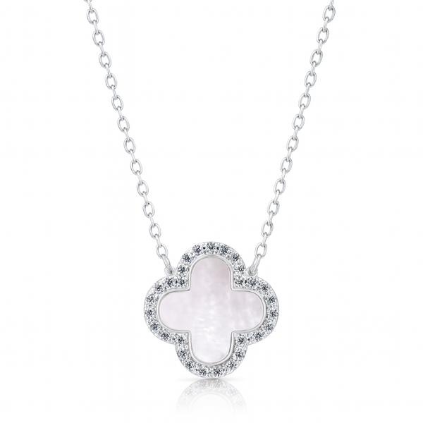 Mother of Pearl Flower Necklace