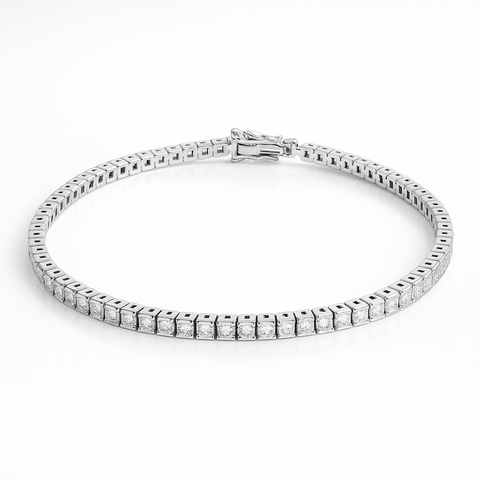 Princess Cut Tennis Bracelet