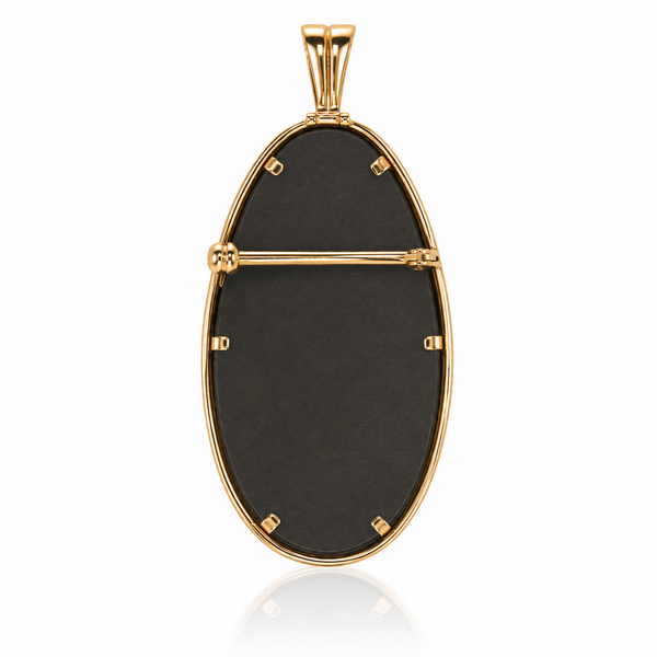 Ammolite 14K Gold AA Pendant & Broach