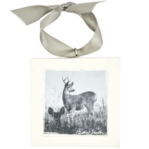 Deer Mini Canvas Ornament