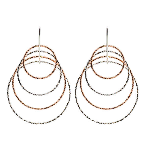 Circle Earrings in Motion