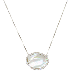 Mother of Pearl Kidney Bean Necklace