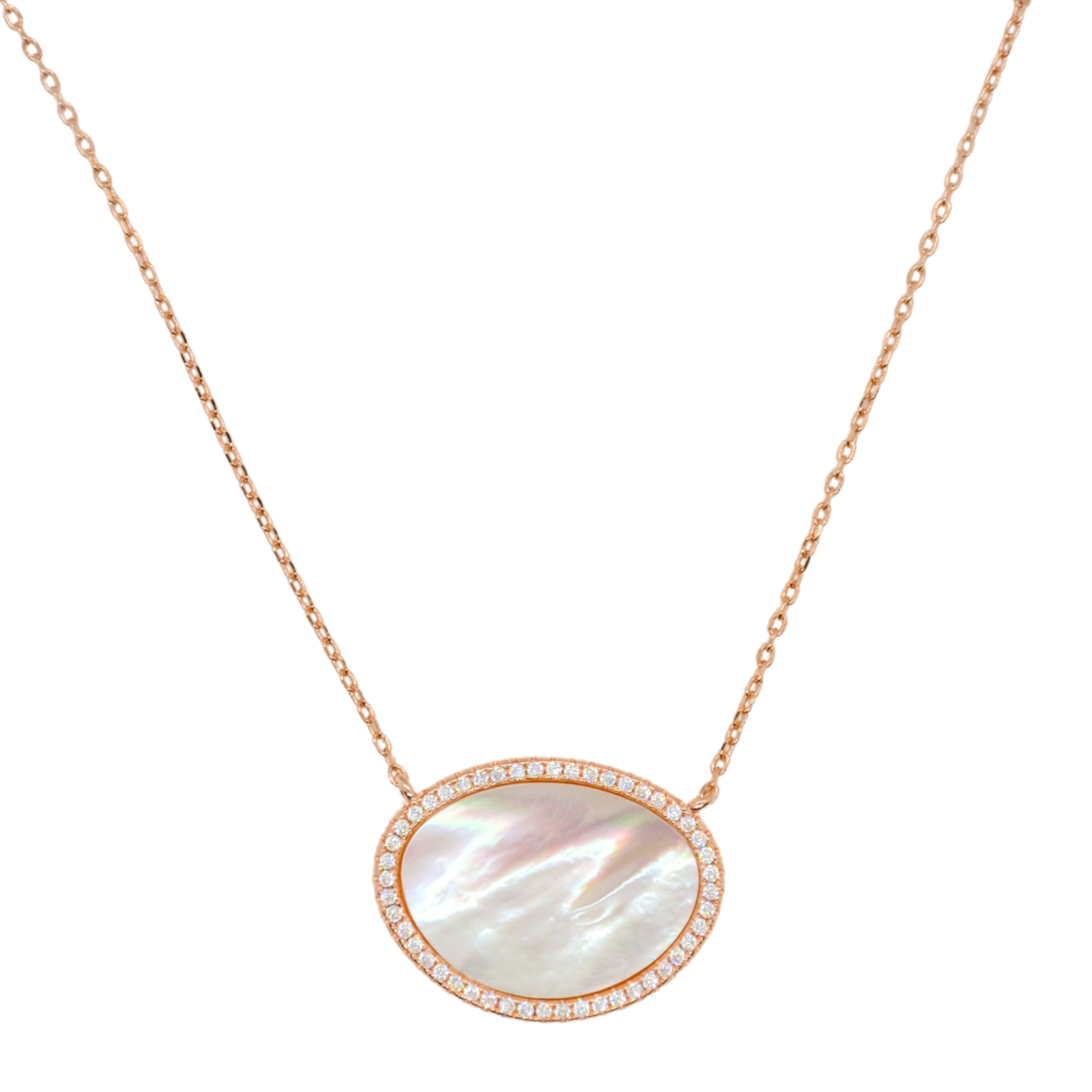 Mother of Pearl Kidney Bean Necklace